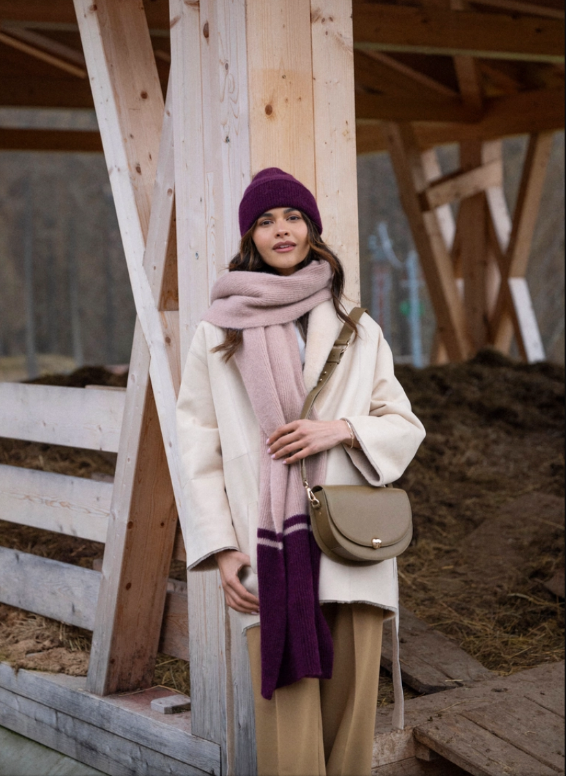 Grande Écharpe Laine et Alpaga - Maradji