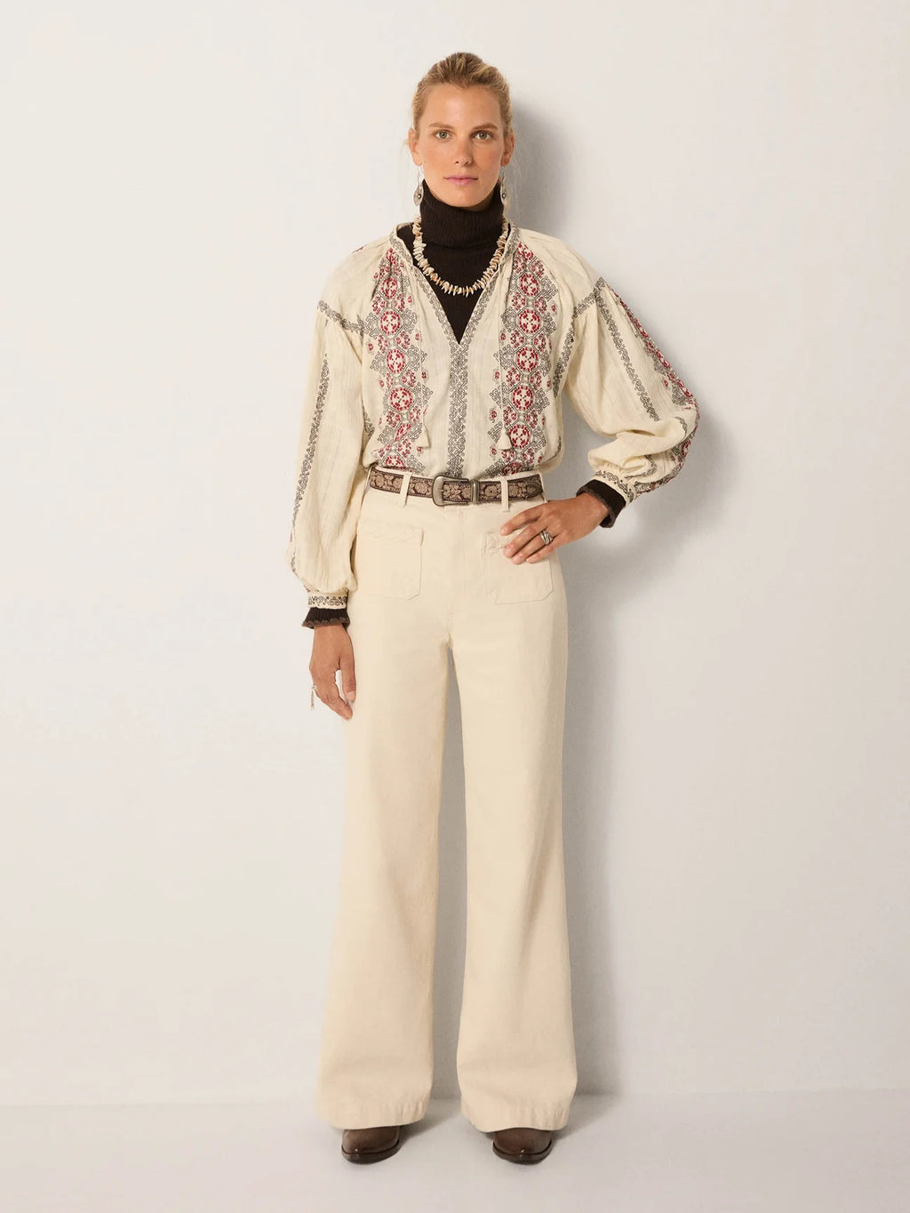 Virginia Blouse - Danubio Ecru
